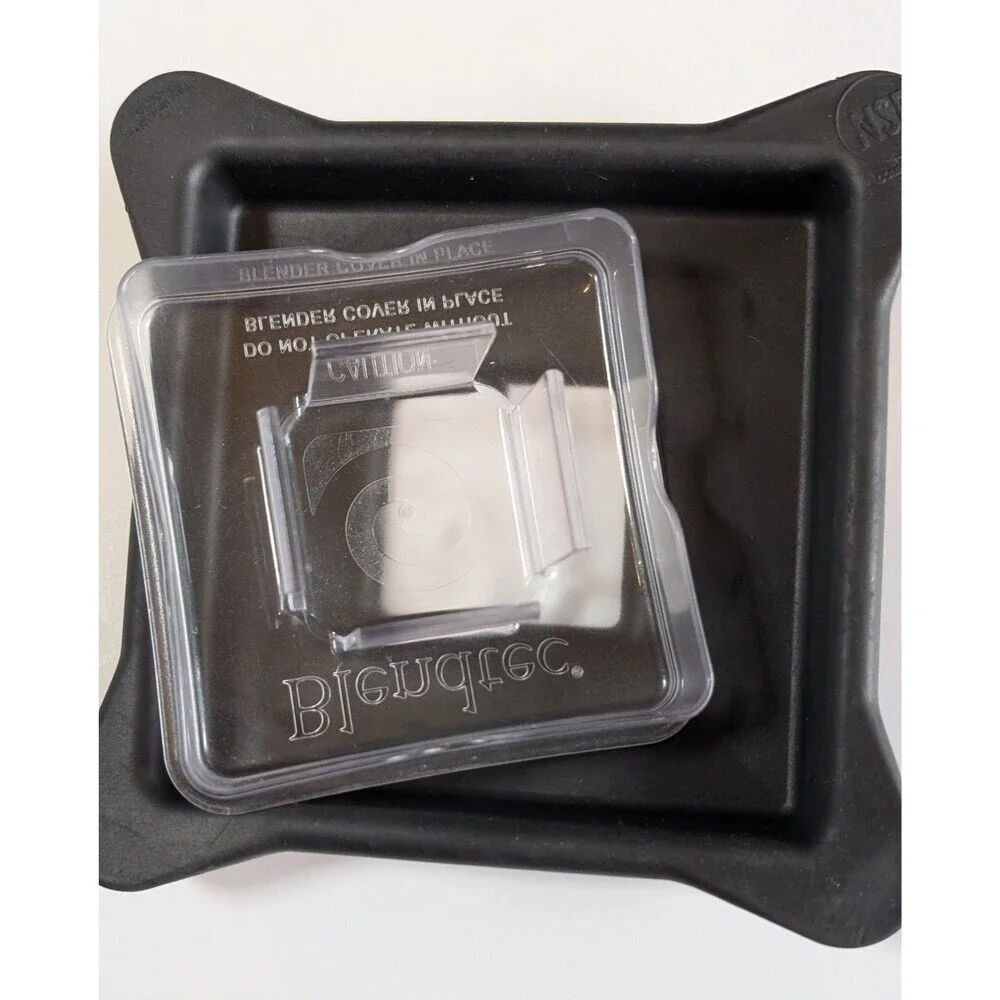 Blendtec Hard Lid with Clear Center Cap Insert Replacement Square Blender Top